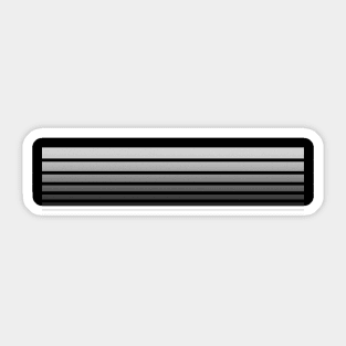 minimalist faded stripes Sticker